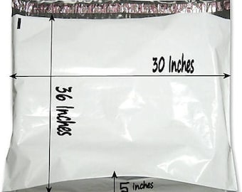 10 30x36x5 Large Poly Mailer Plastic Shipping Bag Envelopes Polybag Polymailer