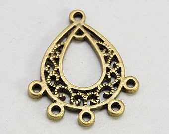 12pcs--Pendant, Antique Brass, 25X29mm (B11-4)