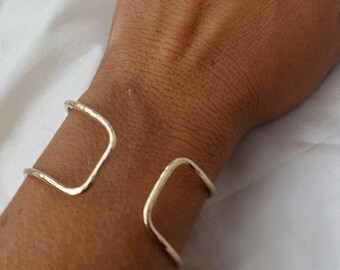 12G gold filled Square Cuff