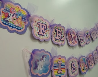 My Little Pony Banner - Friendship is Magic Banner - My Little Pony Party Decoration - Birthday Party Banner - My Little Pony Party