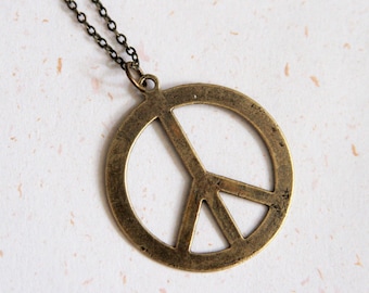 Joy and Peace - Symbol of Peace Necklace (N175)