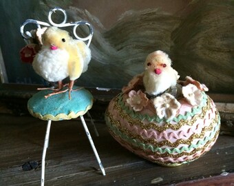 Oh Her Little Easter Pom Pom Chicks Got An Adorable Place To Rest