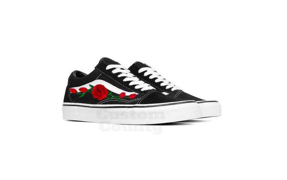 vans schuhe mit rosen bestickt vans schuhe mit rosen bestickt