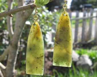 Wyoming Jade (Kiwi Jade) Earrings