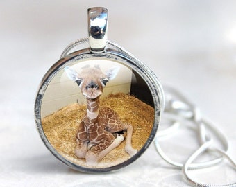 Giraffe Necklace - Giraffe Pendant- Giraffe Gifts - Baby Giraffe Necklace - Giraffe Jewellery