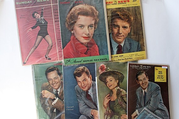 1950s Hollywood Star Pictures Home Theater Decor Vintage 1950s Hollywood Star Pictures Home Theater Decor Vintage