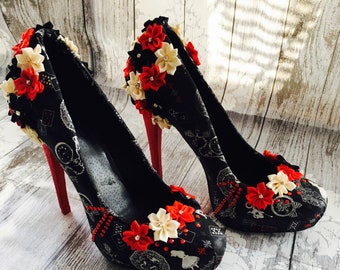 Alice in Wonderland Themed Heels