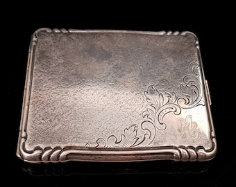 Silver-Plated Cigarette Case, ALPAKA Silver
