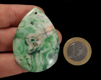 Green Crazy Lace Agate pendant stone (EA567)