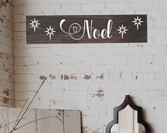 Wood Noel Sign, Rustic Christmas decoration, Wall Art, Wood Christmas Sign, Rustic christmas Sign, Farmhouse Christmas Signs, Noel Sign