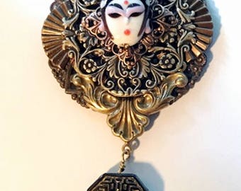 Steampunk Asian Pendant