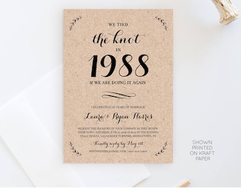 Vow Renewal Invite Etsy