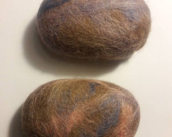 Lavender Felted Alpaca Soaps