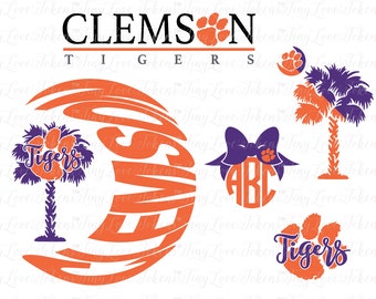 Clemson Tigers Design for Silhouette and other craft cutters (.svg/.dxf/.eps/.pdf/.png)