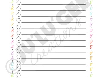 beautiful to do list template