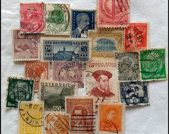 20 Different Postage Stamps