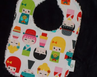 Kokeshi Chenille Boutique Bib - SALE