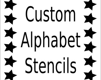 Alphabet Stencil - Letter Stencil - Any Font - Small to Large Reusable - Mylar - For Signs, Fabric, Large Wall Art,Weddings, Businesses