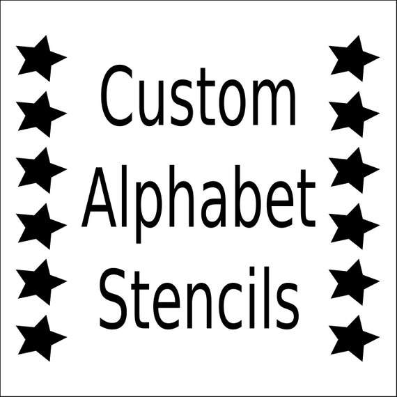 alphabet stencil letter stencil any font small to large letter stencils for fabric