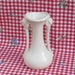 Vintage Matte White McCoy Pottery made in USA two handle tall cream white shoulder vase art pottery 9.5 inch