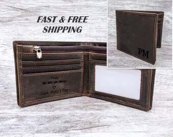 Personalized Leather Wallet, Personalized Wallet, Personalized Wallet for Men, Personalized Mens Wallet, Leather Wallet, Mens Leather Wallet