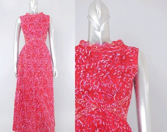 Mike Benet red sequin dress | 1960s sequin dress | 60s party dress