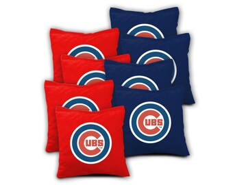 CHICAGO CUBS Set of 8 ACA Regulation Cornhole Bags Bean Bag Toss