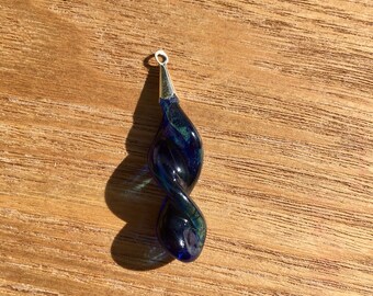 Handmade Glass Twisties pendant