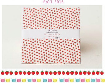Lecien Layer cake 10 inch squares - quilting cotton , 42 pieces pack - Minny Muu Origami fabric set