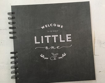 Baby Book | Baby Memory Album | Chalkboard Wire Bound Baby Memory Book Keepsake Album