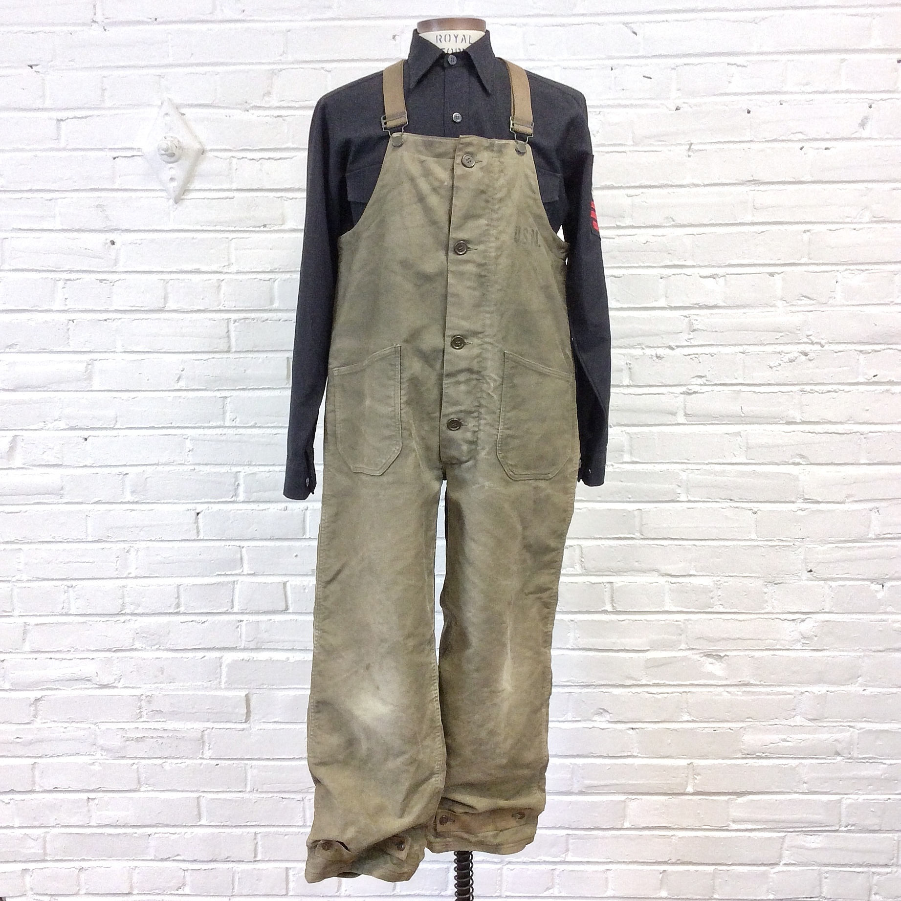 Size Medium Vintage 1940s WWII USN US Navy Deck Pants