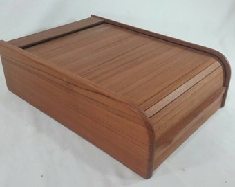 Mid century kalmar designs teak office desk organizer vintage retro storage