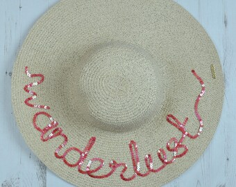 Serafina 'Wanderlust' Wide Brim Floppy Sun Hat