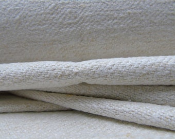 Grain Sack Fabric by the Yard Upholstering fabric Runner Vintage linen roll hemp linen roll wedding decor