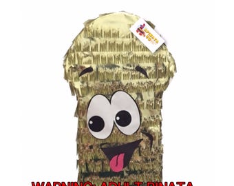 Pecker Pinata Gold Color Penis Pinata