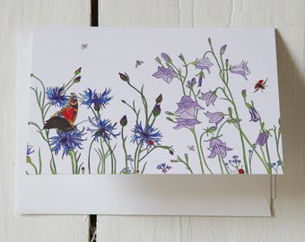 Blue Summer Greeting Card #GC17BS