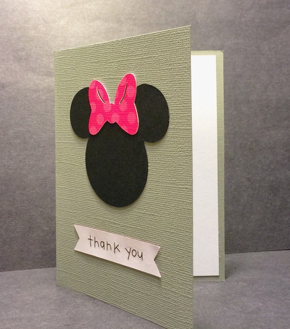 Minnie Mouse Thank You Cards Disney Thank You Cards Thank