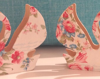 Napkin with decoupage technique