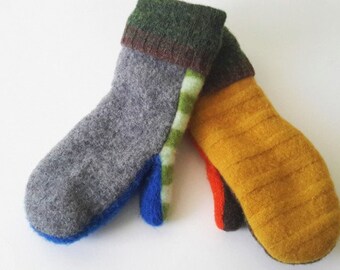 Upcycled Wool Sweater Mitten- PDF Pattern - INSTANT DOWNLOAD