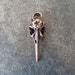 2 Bird Beak Skull Pendants Large Charms Atq Copper Tone Nicely Crafted Plague Doctor Halloween Githuc Jewelry Supplies 41x13 mm