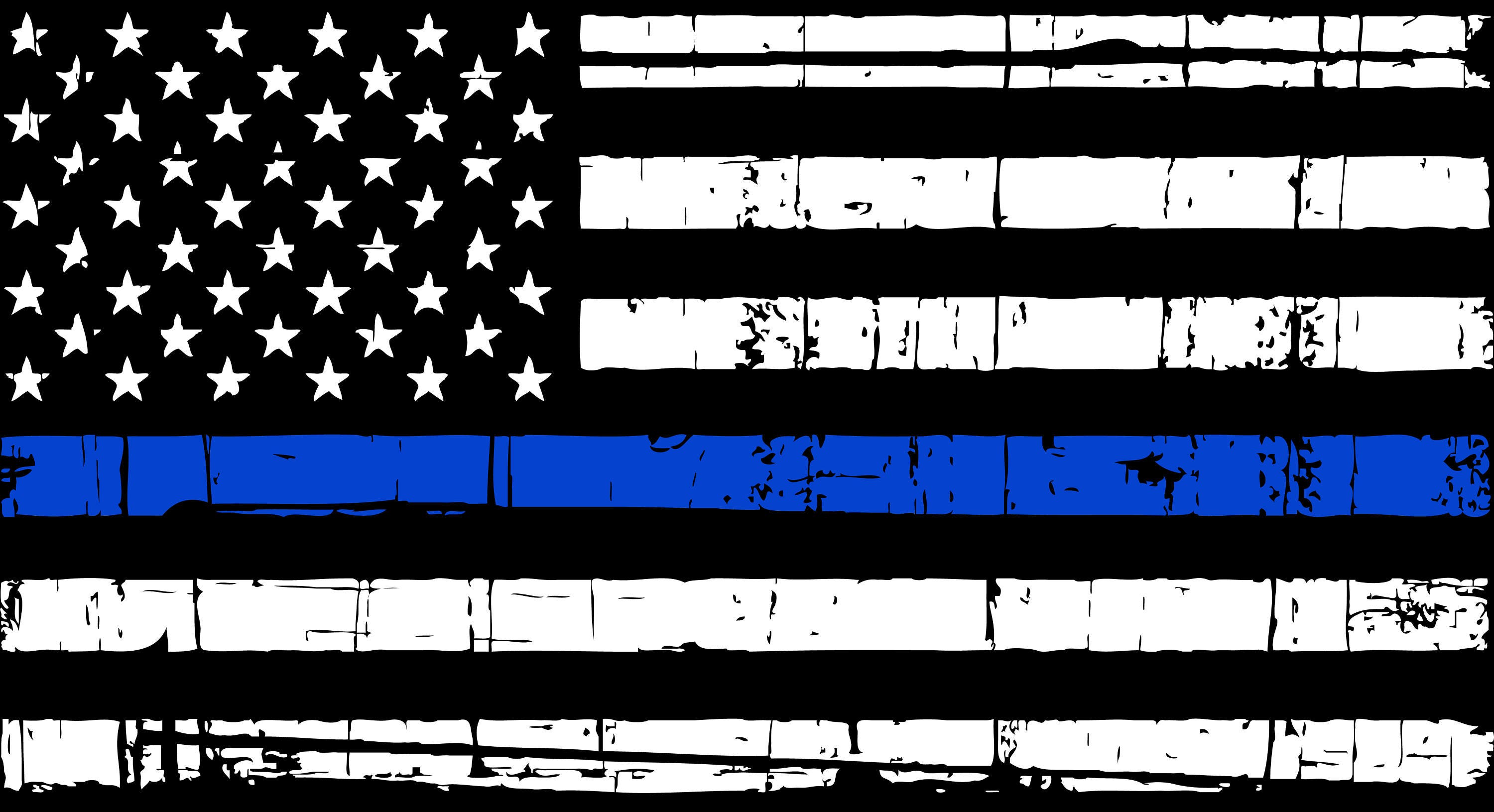 Download Distressed Thin Blue Line American Flag SVG Digital Files