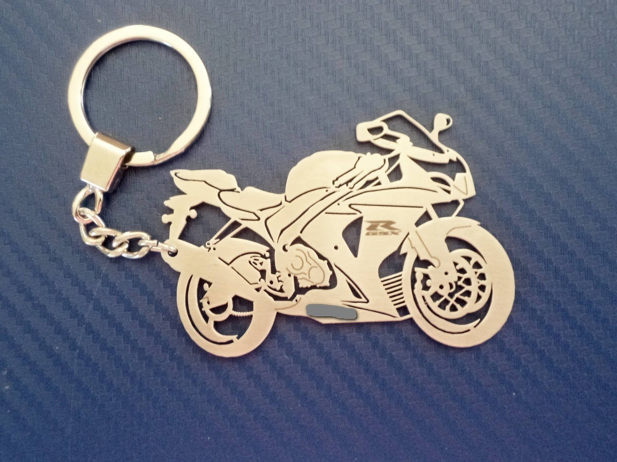 Suzuki GSXR 1000 Personalized Key chain Bike Keychain