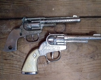 Vintage Toy Cap Gun Hubley Repurpose Salvage Old Toy Gun