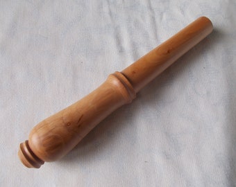 Handmade nostepinne, spinning tool, travel yarn winder. Yarn cake winder, rare wood, wooden nostepinne, handturned apple wood