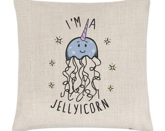 I'm A Jellyicorn Linen Cushion Cover