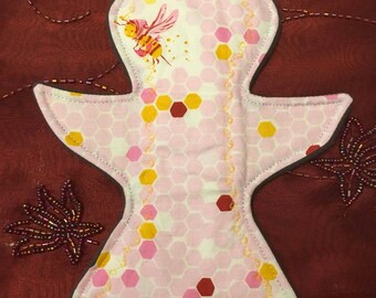 9" Bird Reusable Cloth Pad - moderate absorbency - WindPro - Honeycomb