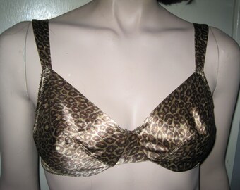 VICTORIA'S SECRET LEOPARD Animal Print Bra Sz 32C