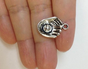 15pcs Baseball Glove Charm, Baseball Charm, Sports Charm, Baseball Mitts