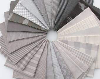 Behind the Scenes Wovens - Fat Quarter Bundle by Jen Kingwell - 27 pieces