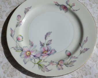 Silver Poppy Dinner Plate Sango Japan